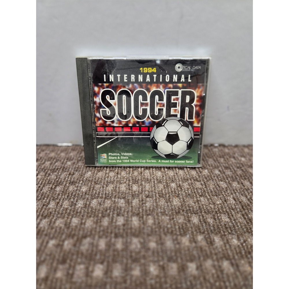 1994 International Soccer PC CD-ROM Optical Data Systems World Cup Multimedia